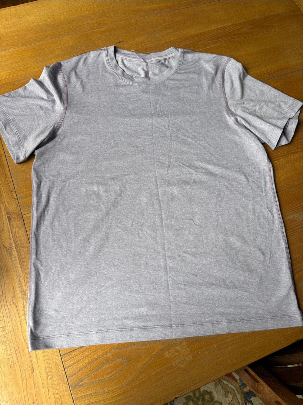 Men's Crew Neck T-Shirt in Light Heather Purple